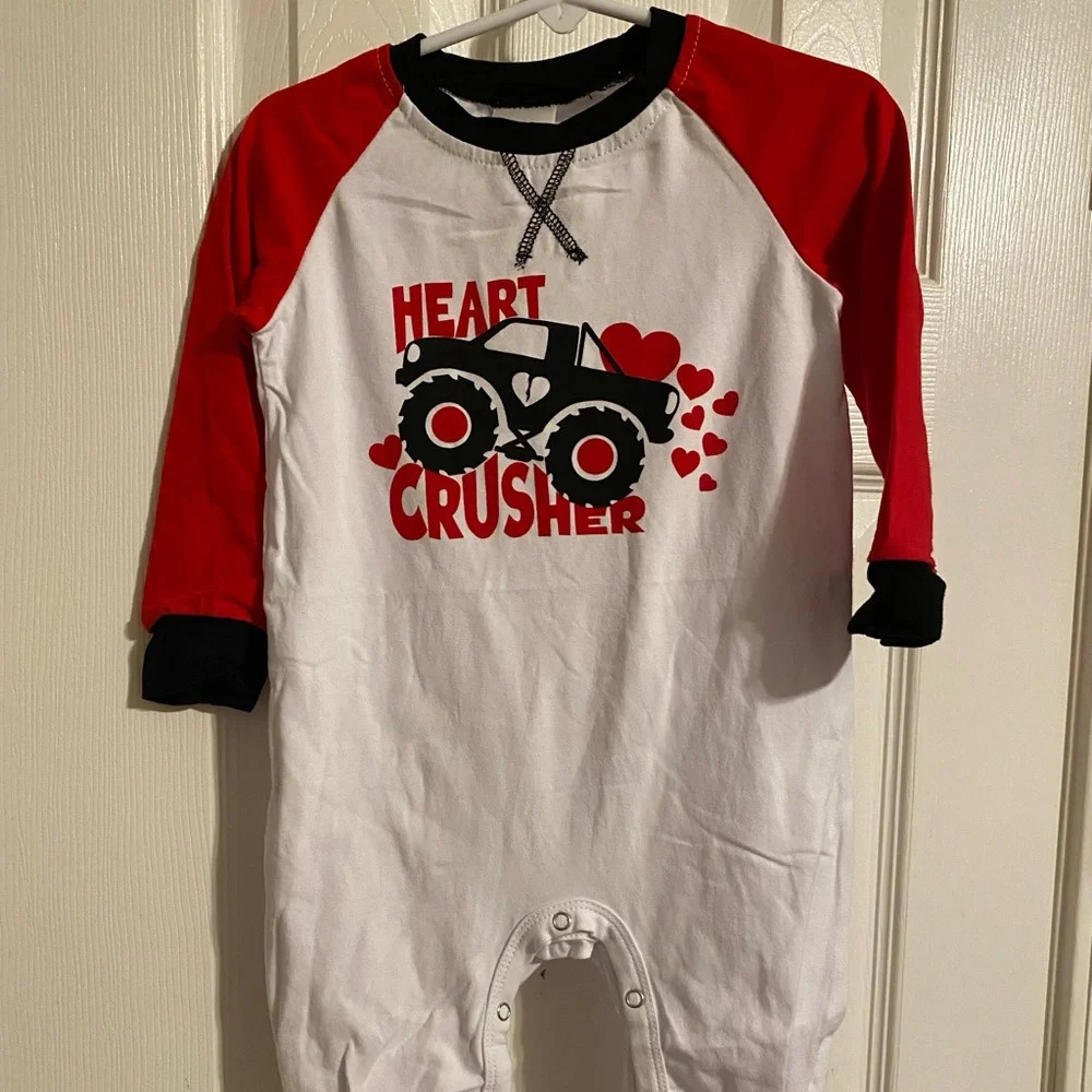 New Heart Crusher Valentines Romper